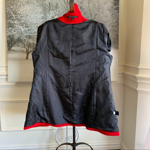 PRESTON & YORK RED WOOL PEA COAT - Picture 11 of 15